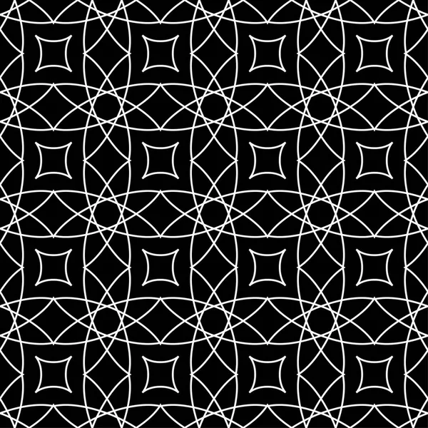 Siyah ve beyaz geometrik süsleme. Web, Tekstil ve duvar kağıtları için seamless modeli