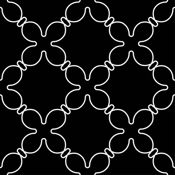 Siyah ve beyaz geometrik yazdır. Web, Tekstil ve duvar kağıtları için seamless modeli