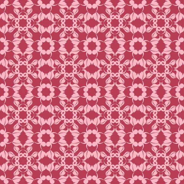 Kırmızı çiçek süsleme. Tekstil ve duvar kağıtları için seamless modeli