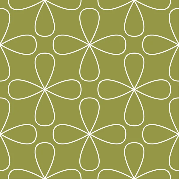 Zeytin yeşili ve beyaz geometrik süsleme. Web, Tekstil ve duvar kağıtları için seamless modeli