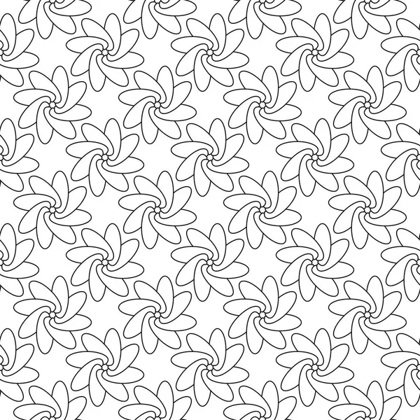 Beyaz arka planda siyah çiçek süsleme. Tekstil ve duvar kağıtları için seamless modeli