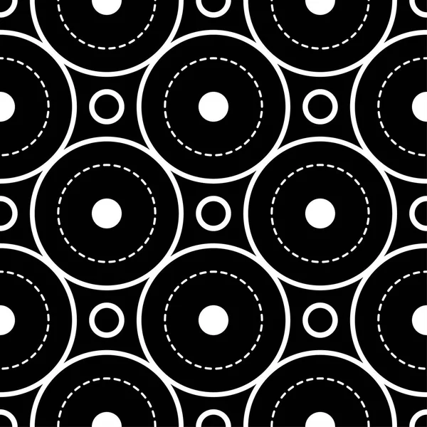 Siyah ve beyaz geometrik süsleme. Web, Tekstil ve duvar kağıtları için seamless modeli