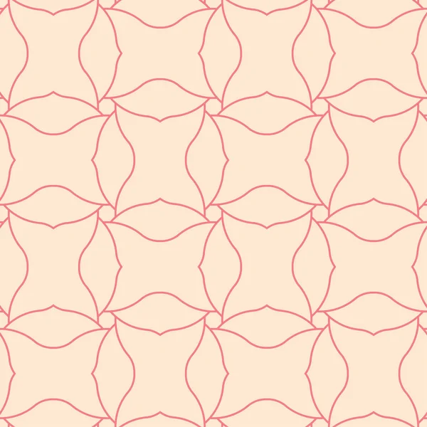 Estampado Geométrico Rojo Beige Patrón Sin Costuras Para Tela Textil — Vector de stock