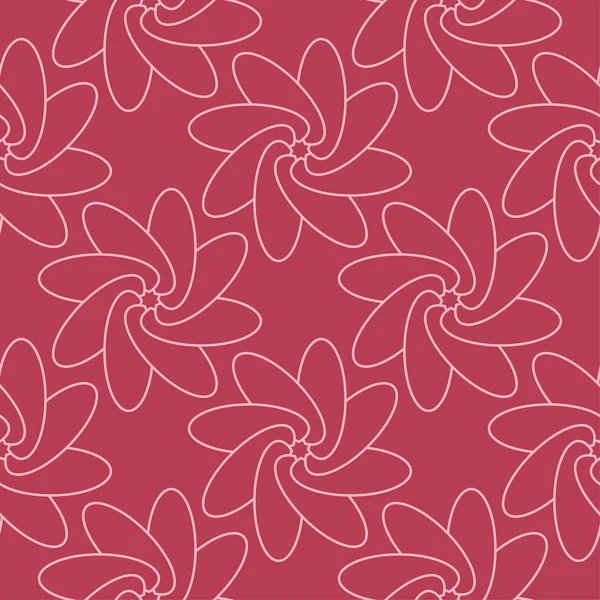 Ornamento Floral Sobre Fundo Vermelho Padrão Sem Costura Para Têxteis — Vetor de Stock