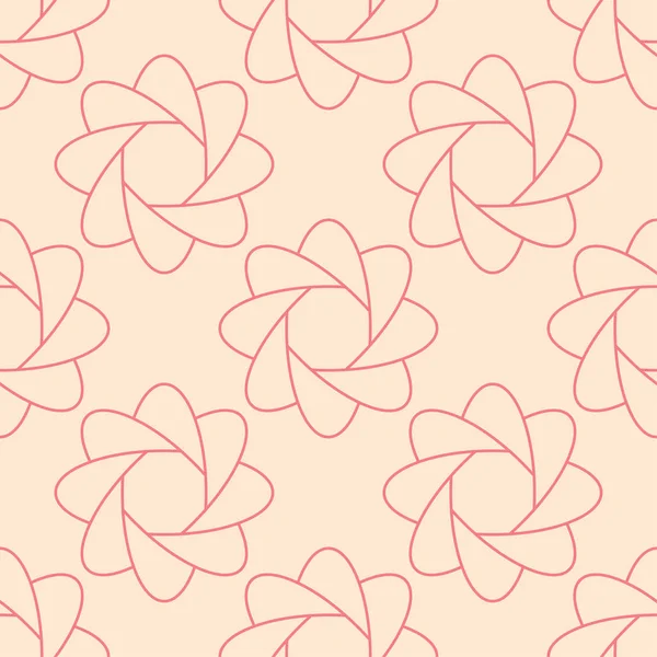 Bej renkli arka plan üzerinde kırmızı çiçekli süs. Tekstil ve duvar kağıtları için seamless modeli