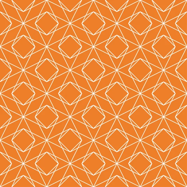 Orangefarbener Geometrischer Druck Nahtloses Muster Für Web Textilien Und Tapeten — Stockvektor