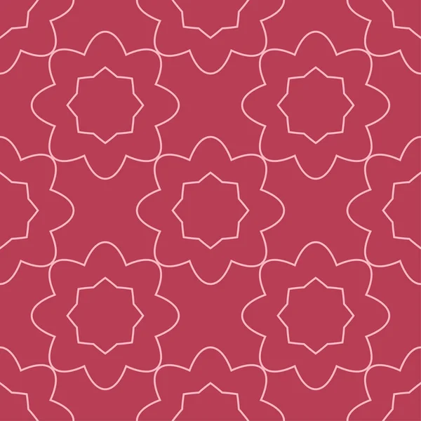Kırmızı ve soluk pembe geometrik süsleme. Web, Tekstil ve duvar kağıtları için seamless modeli