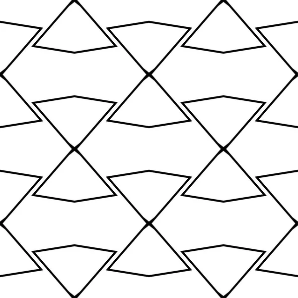Siyah ve beyaz geometrik süsleme. Web, Tekstil ve duvar kağıtları için seamless modeli
