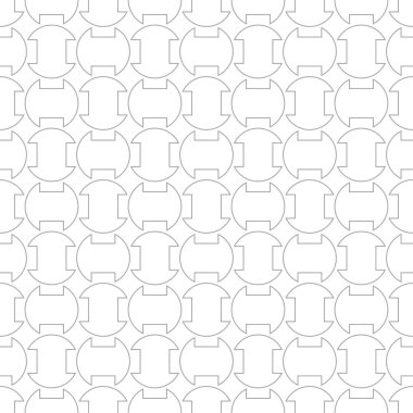 Beyaz arka planda gri geometrik yazdır. Web, Tekstil ve duvar kağıtları için seamless modeli