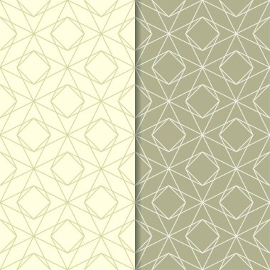 Zeytin yeşili kesintisiz geometrik desenler web, Tekstil ve duvar kağıtları için ayarla