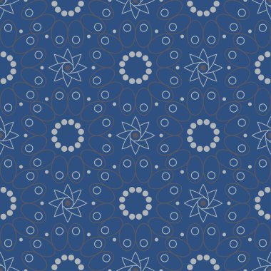 Mavi çiçek sorunsuz arka plan. Tasarım deseni duvar kağıtları, Tekstil ve kumaş çiçek öğeleri