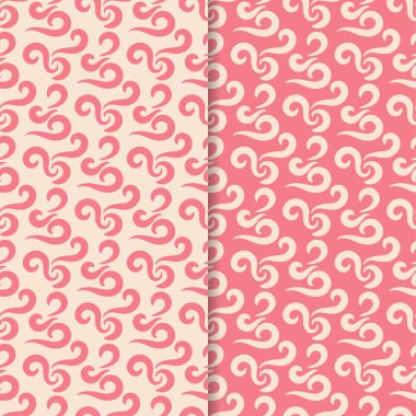 Tekstil, kumaş veya duvar kağıtları için soyut Dikişsiz desen. Pembe arka planlar