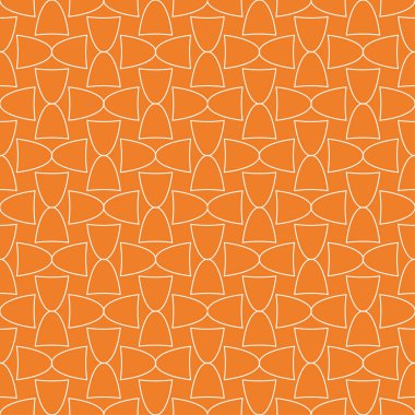 Turuncu geometrik süsleme. Web, Tekstil ve duvar kağıtları için seamless modeli