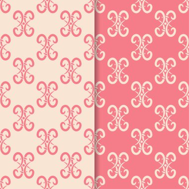 Tekstil, kumaş veya duvar kağıtları için soyut Dikişsiz desen. Pembe arka planlar
