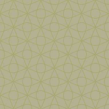 Zeytin yeşili geometrik süsleme. Web, Tekstil ve duvar kağıtları için seamless modeli