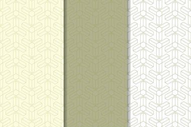 Zeytin yeşili ve beyaz geometrik dikey Dikişsiz desen web, Tekstil ve duvar kağıtları için