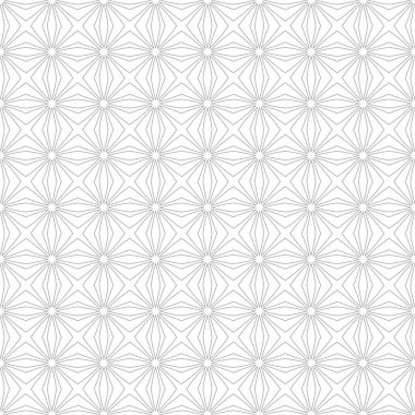 Beyaz arka planda gri geometrik süsleme. Web, Tekstil ve duvar kağıtları için seamless modeli