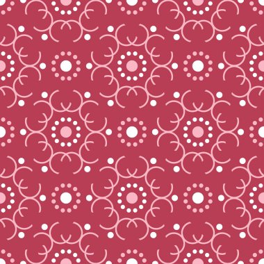 Geometrik kırmızı seamless modeli. Renkli arka plan duvar kağıtları, Tekstil ve kumaş için