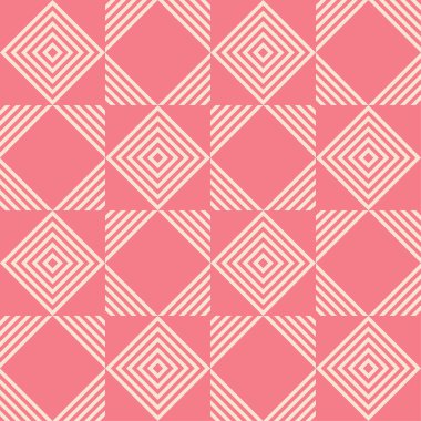 Geometrik pembe ve bej seamless modeli Özet. Arka plan için duvar kağıdı, tekstil