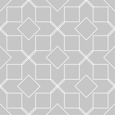 Gri ve beyaz geometrik süsleme. Web, Tekstil ve duvar kağıtları için seamless modeli