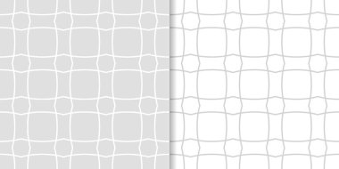 Geometrik süsler kümesi. Web, Tekstil ve duvar kağıtları için ışık gri Dikişsiz desen