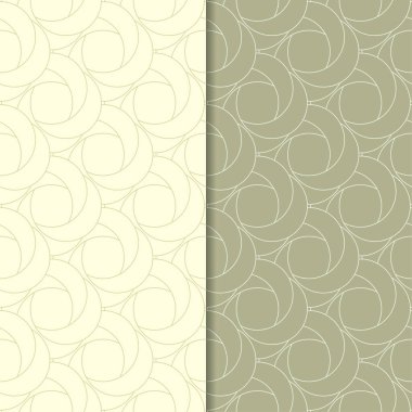 Geometrik süsler kümesi. Zeytin yeşili Dikişsiz desen web, Tekstil ve duvar kağıtları için