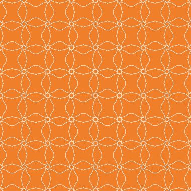 Turuncu geometrik yazdır. Web, Tekstil ve duvar kağıtları için seamless modeli