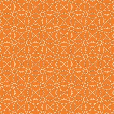 Turuncu geometrik süsleme. Web, Tekstil ve duvar kağıtları için seamless modeli
