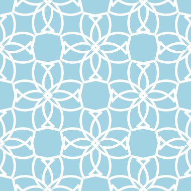 Lacivert ve beyaz geometrik süsleme. Web, Tekstil ve duvar kağıtları için seamless modeli