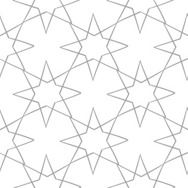 Işık gri geometrik süsleme. Web, Tekstil ve duvar kağıtları için seamless modeli