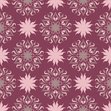 Mor kırmızı çiçek seamless modeli. Arka plan duvar kağıtları, Tekstil ve kumaş çiçek tasarım öğeleri ile