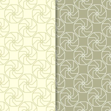 Zeytin yeşili kesintisiz geometrik desenler web, Tekstil ve duvar kağıtları için ayarla
