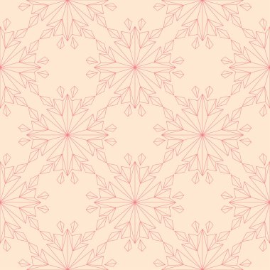 Bej renkli arka plan üzerinde kırmızı çiçek sorunsuz tasarım