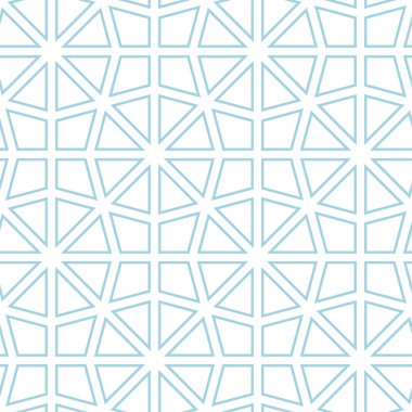 Beyaz ve lacivert geometrik süsleme. Web, Tekstil ve duvar kağıtları için seamless modeli