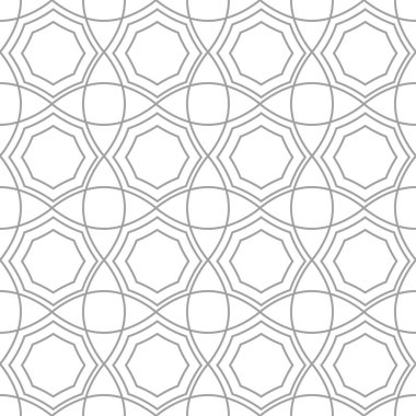 Işık gri geometrik süsleme. Web, Tekstil ve duvar kağıtları için seamless modeli