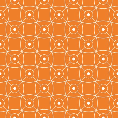 Turuncu geometrik süsleme. Web, Tekstil ve duvar kağıtları için seamless modeli