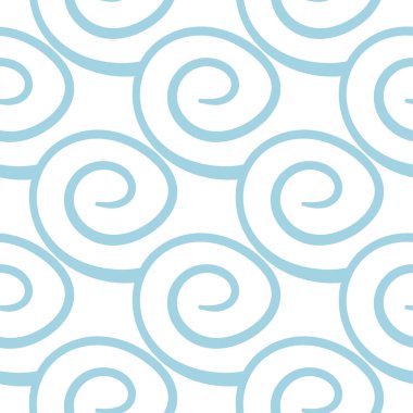 Beyaz ve mavi geometrik süsleme. Web, Tekstil ve duvar kağıtları için seamless modeli