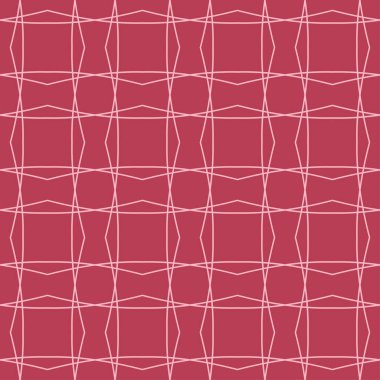 Kırmızı ve soluk pembe geometrik süsleme. Web, Tekstil ve duvar kağıtları için seamless modeli