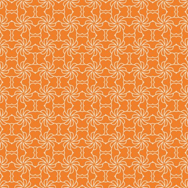 Turuncu geometrik seamless modeli web, Tekstil ve duvar kağıtları için