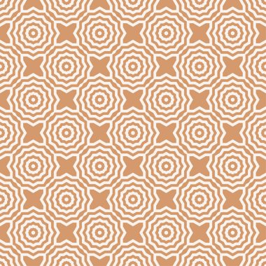 Geometrik kahverengi ve beyaz soyut seamless modeli. Arka plan için duvar kağıdı, tekstil