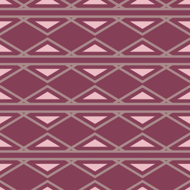 Geometrik seamless modeli. Mor kırmızı arka plan duvar kağıtları, Tekstil ve kumaş için