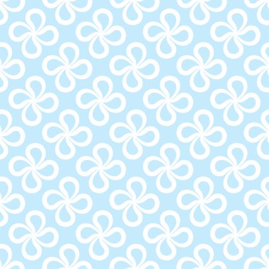 Tekstil, kumaş veya duvar kağıtları için soyut seamless modeli. Mavi ve beyaz arka plan