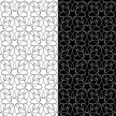 Siyah ve beyaz geometrik Dikişsiz desen web, Tekstil ve duvar kağıtları için