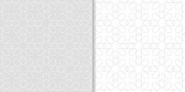 Web, Tekstil ve duvar kağıtları için ışık gri geometrik Dikişsiz desen