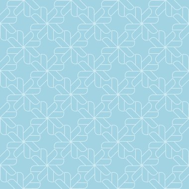 Hafif mavi geometrik süsleme. Web, Tekstil ve duvar kağıtları için seamless modeli