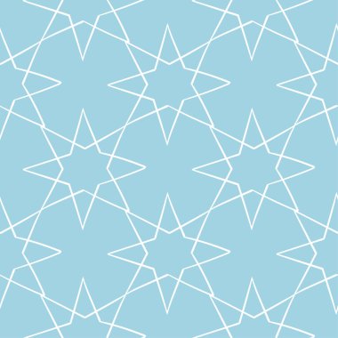 Lacivert ve beyaz geometrik süsleme. Web, Tekstil ve duvar kağıtları için seamless modeli