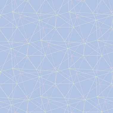 Geometrik seamless modeli. Soluk mavi arka plan bej ve pembe elemanları ile