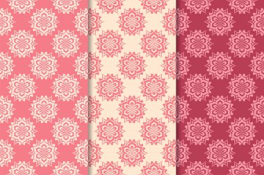 Kiraz kırmızı çiçekli süs tasarımlar. Duvar kağıtları ve kumaşlar için dikey Dikişsiz desen