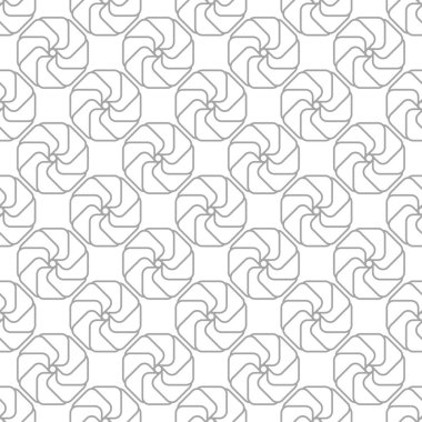 Beyaz arka planda gri geometrik yazdır. Web, Tekstil ve duvar kağıtları için seamless modeli