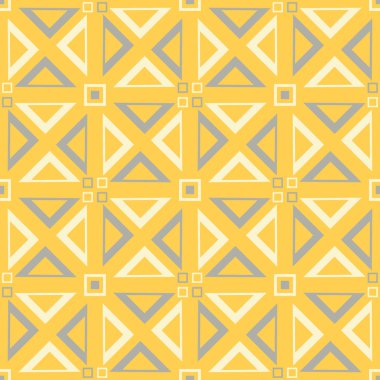 Geometrik seamless modeli. Sarı arka plan duvar kağıtları, Tekstil ve kumaş için